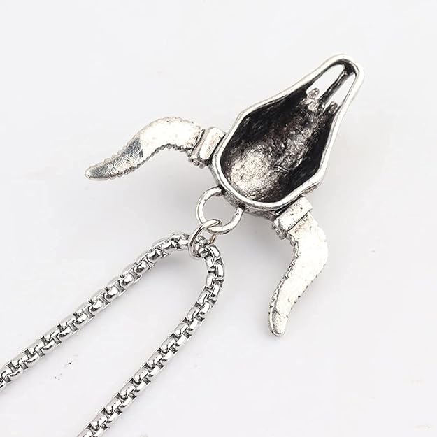 ONE:   Bull Skull Pendant Necklace Jewelry Premium Material: Medical Grade Stainless Steel 316L