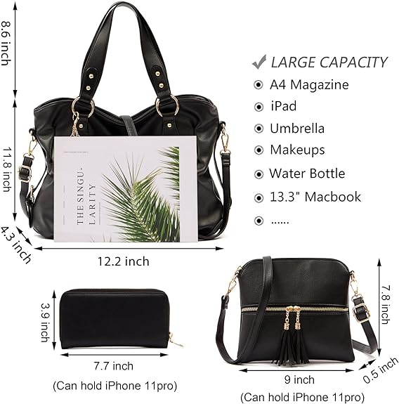 Women Fashion Handbag Tote Bag Shoulder Bag Top Handle Satchel Purse