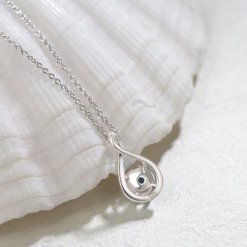 ONE: Birthstone Necklace Gifts For Women, Love Pendant Birthstone Jewelry 16+2 inch Silver Chain