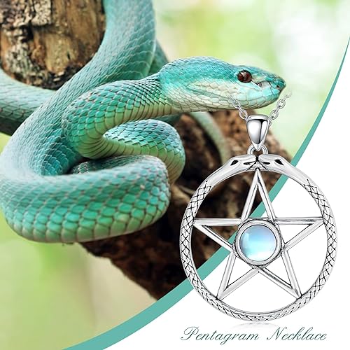 ONE :💎Style: Pentagram Star Amulet Pendant Necklace Fine Jewelry 💎