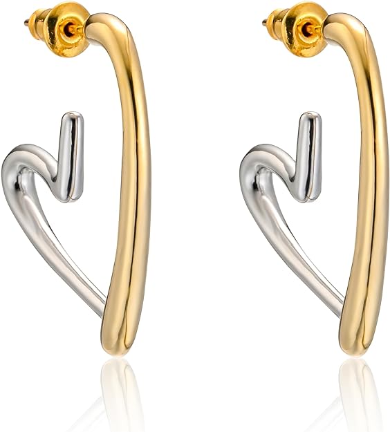 ONE PAIR:   Crystal Stud Multi Gold/Silver  Dangle Earrings