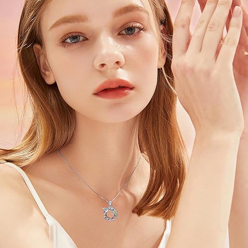 ONE :💎Hummingbird Flower Volcanic Crystal Pendant Necklace Fine Jewelry 💎