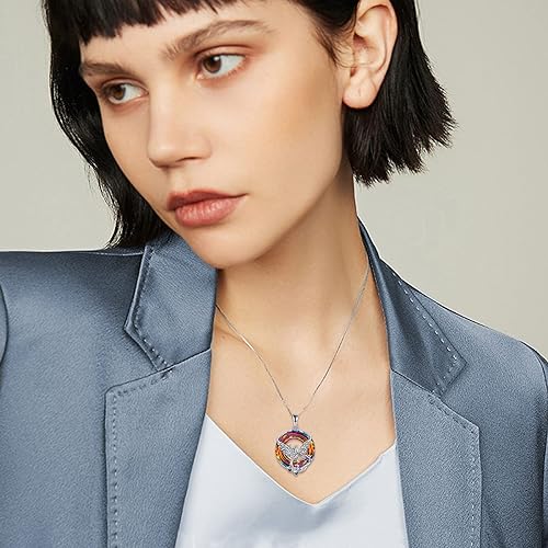 ONE :💎Style: Phoenix-Volcanic Crystal Pendant Necklace Fine Jewelry 💎