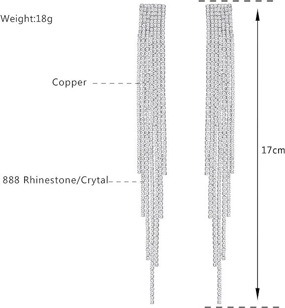 ONE PAIR: Crystal Multi Gold/Silver Rhinestone Chandelier Wedding Bridal Dangle Earrings