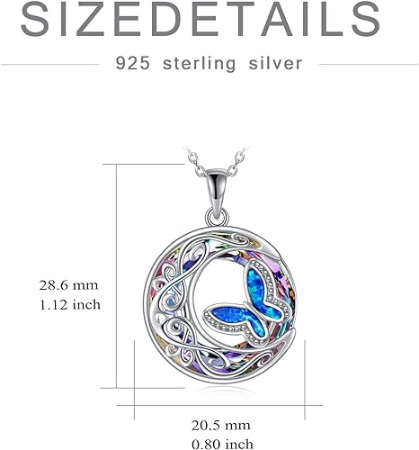 ONE :💎Butterfly Pendant Necklace Fine Jewelry 💎