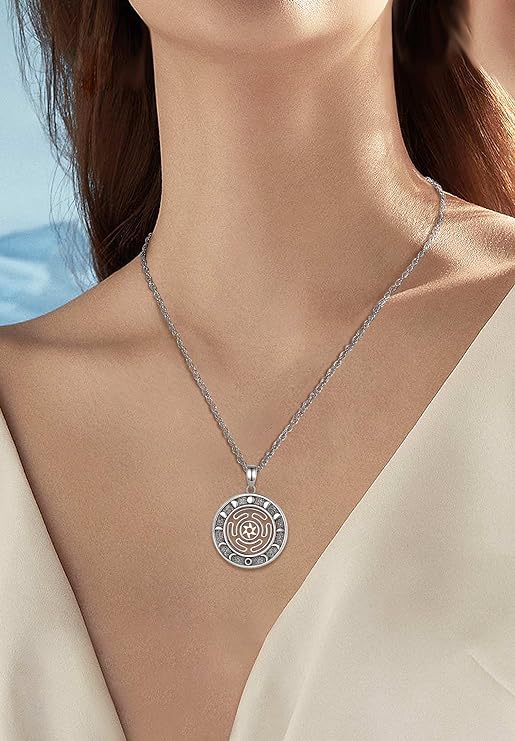 ONE :💎Hecate Wheel Symbolism Pendant Necklace Fine Jewelry 💎