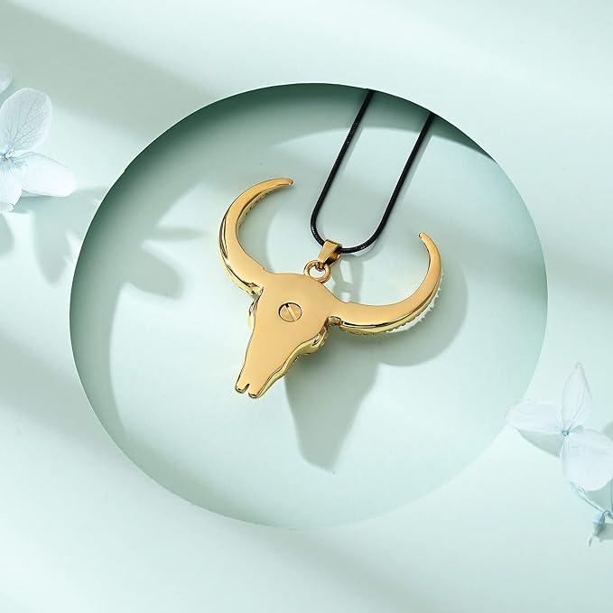 ONE:  Bull Skull Necklace Jewelry.