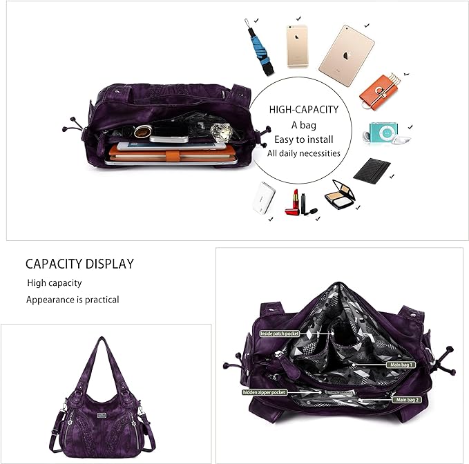 Women Fashion Handbag Tote Bag Shoulder Bag Top Handle Satchel Purse
