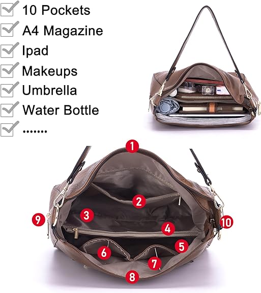Women Fashion Handbag Tote Bag Shoulder Bag Top Handle Satchel Purse
