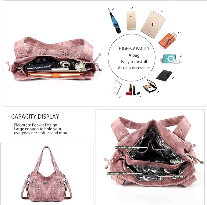 Women Fashion Handbag Tote Bag Shoulder Bag Top Handle Satchel Purse