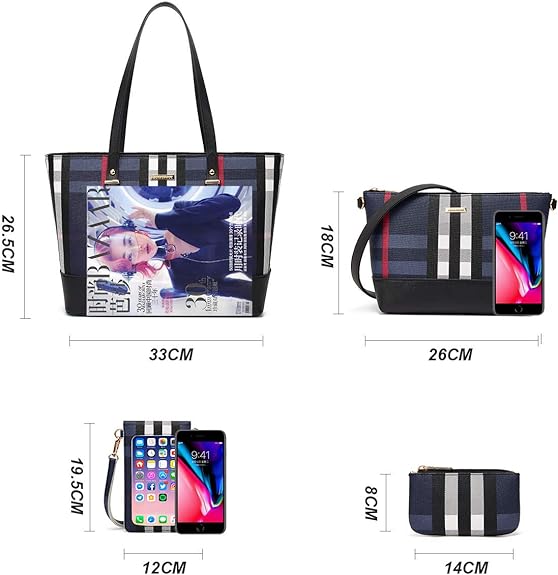 Women Fashion Handbag Tote Bag Shoulder Bag Top Handle Satchel Purse