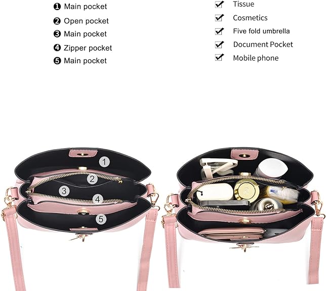 Women Fashion Handbag Tote Bag Shoulder Bag Top Handle Satchel Purse