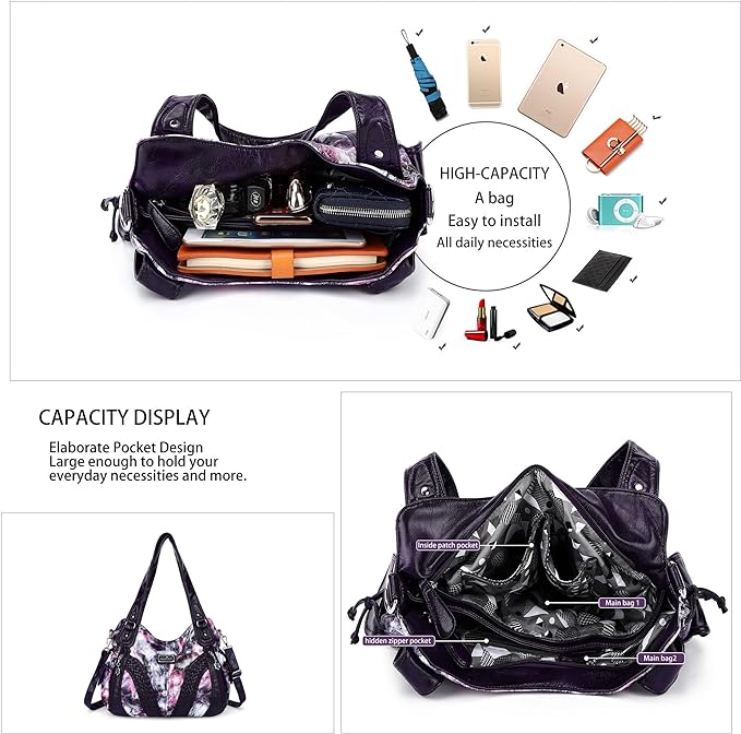Women Fashion Handbag Tote Bag Shoulder Bag Top Handle Satchel Purse