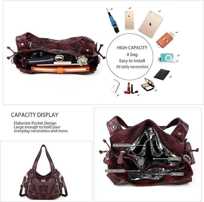 Women Fashion Handbag Tote Bag Shoulder Bag Top Handle Satchel Purse