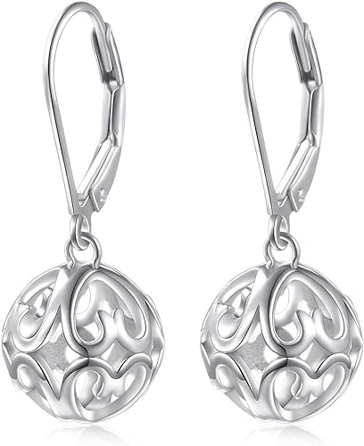 ONE:  Style: HEART DROP Dangle Earrings 925 Sterling Silver