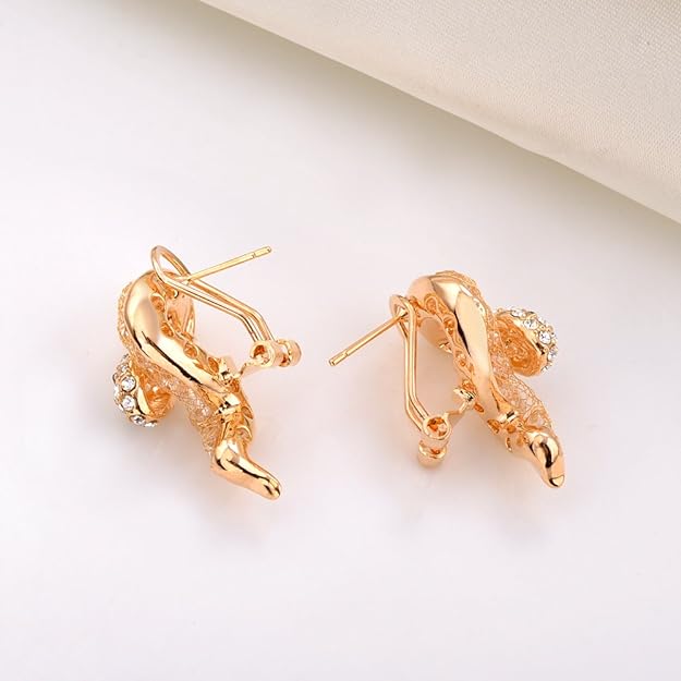 ONE PAIR:   Crystal Stud Multi Gold/Silver  Dangle Earrings