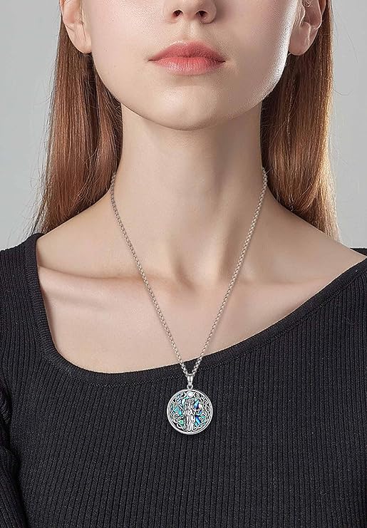 ONE :💎The Triple Moon Goddess Moonstone Symbol Pendant Necklace Fine Jewelry 💎