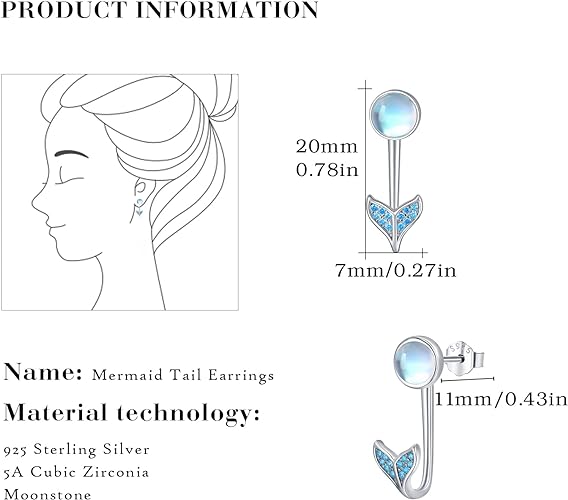 ONE:  Exquisite Round  Color: MOONSTONE  Dangle Earrings 925 Sterling Silver