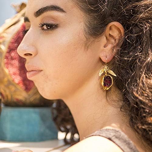 ONE:  Package:1 Pair Earring and 1 Piece Necklace The Pomegranate Jewelry set.