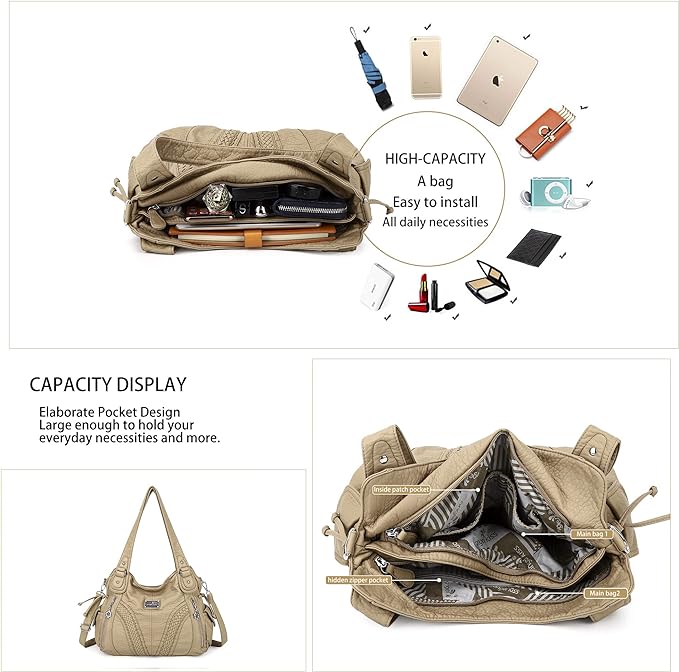 Women Fashion Handbag Tote Bag Shoulder Bag Top Handle Satchel Purse