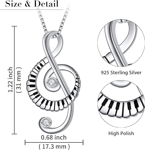 0NE: 925 Sterling Silver High Quality Ring Music Jewelry