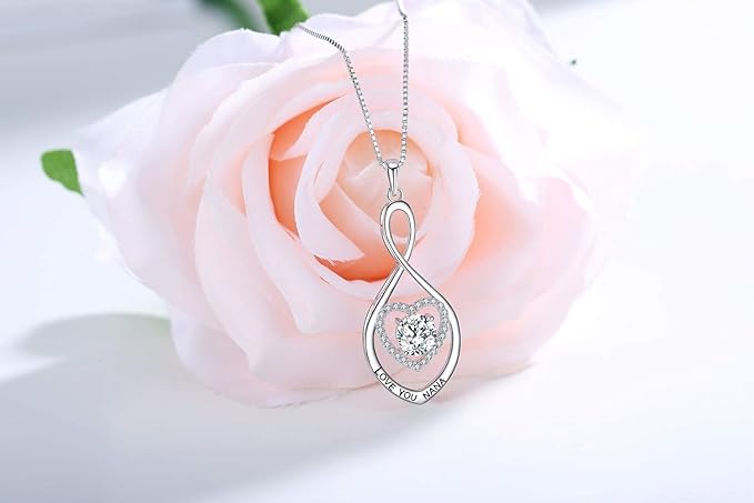Love Heart Pendant Necklace  Style: Love You Nana
