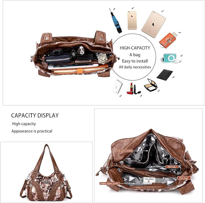 Women Fashion Handbag Tote Bag Shoulder Bag Top Handle Satchel Purse