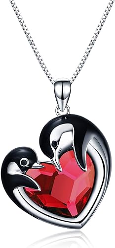 ONE :💎Penguin Crystal Pendant Necklace Fine Jewelry 💎