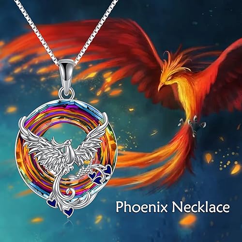 ONE :💎Style: Phoenix-Volcanic Crystal Pendant Necklace Fine Jewelry 💎