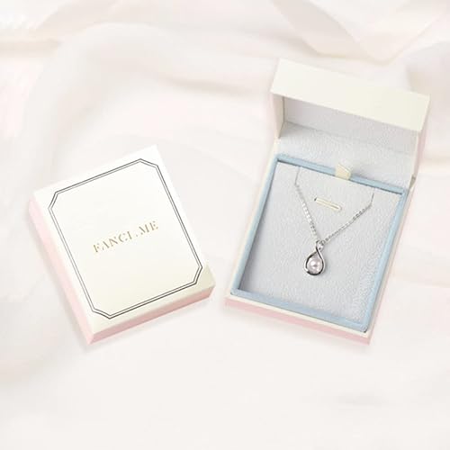 ONE: Birthstone Necklace Gifts For Women, Love Pendant Birthstone Jewelry 16+2 inch Silver Chain JUNE PEARL