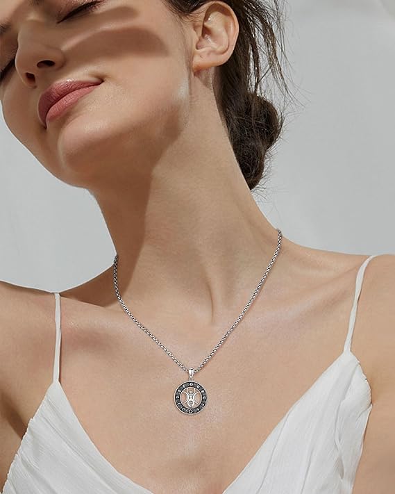 ONE :💎The Triple Moon Goddess Symbol Pendant Necklace Fine Jewelry 💎