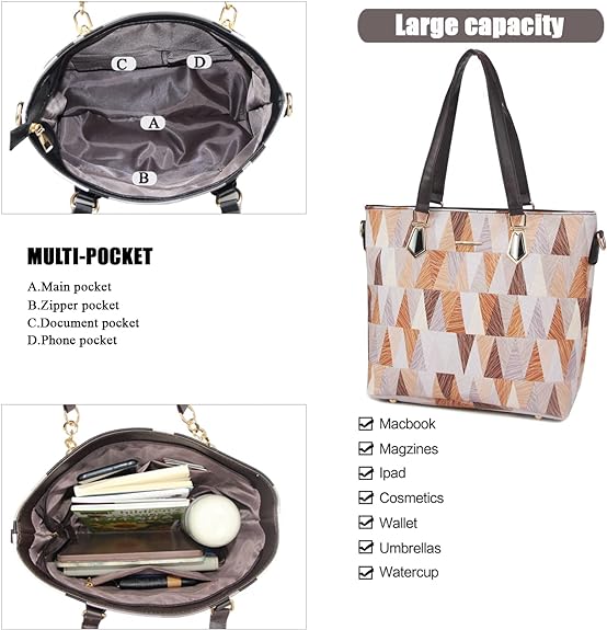 Women Fashion Handbag Tote Bag Shoulder Bag Top Handle Satchel Purse