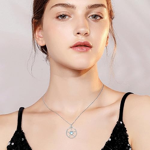 ONE :💎Style: Pentagram Star Amulet Pendant Necklace Fine Jewelry 💎
