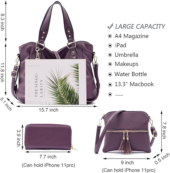 Women Fashion Handbag Tote Bag Shoulder Bag Top Handle Satchel Purse
