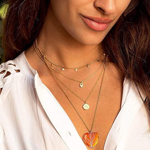 ONE: 💓November-Synthetic Citrine  Heart TREE Crystal Necklace 925 Sterling Silver