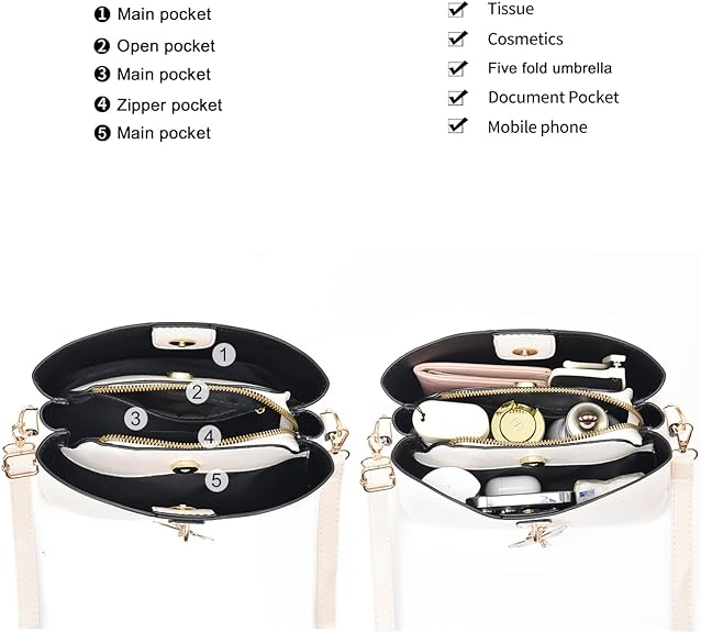 Women Fashion Handbag Tote Bag Shoulder Bag Top Handle Satchel Purse