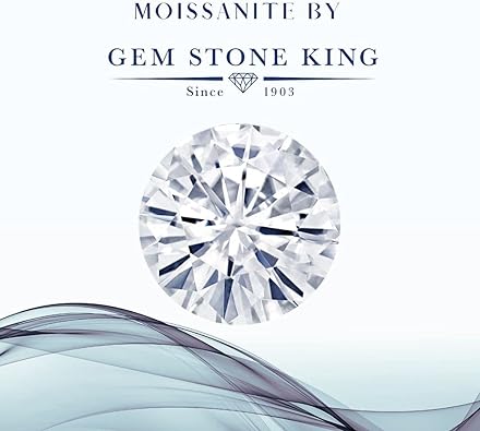 ONE :💎 Pendant MOISSANITE DIAMOND Necklace (0.76 Ct, Round 5MM, with 18 Inch Silver Chain)