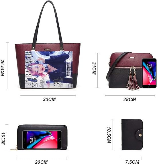 Women Fashion Handbag Tote Bag Shoulder Bag Top Handle Satchel Purse