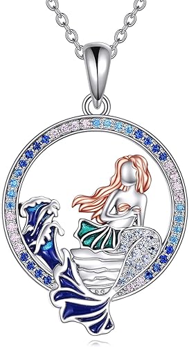 ONE :💎Mermaid Pendant Necklace Fine Jewelry 💎