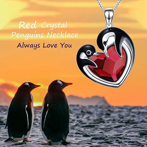 ONE :💎Penguin Crystal Pendant Necklace Fine Jewelry 💎