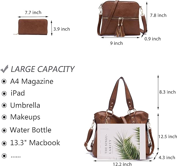 Women Fashion Handbag Tote Bag Shoulder Bag Top Handle Satchel Purse