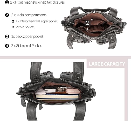 Women Fashion Handbag Tote Bag Shoulder Bag Top Handle Satchel Purse