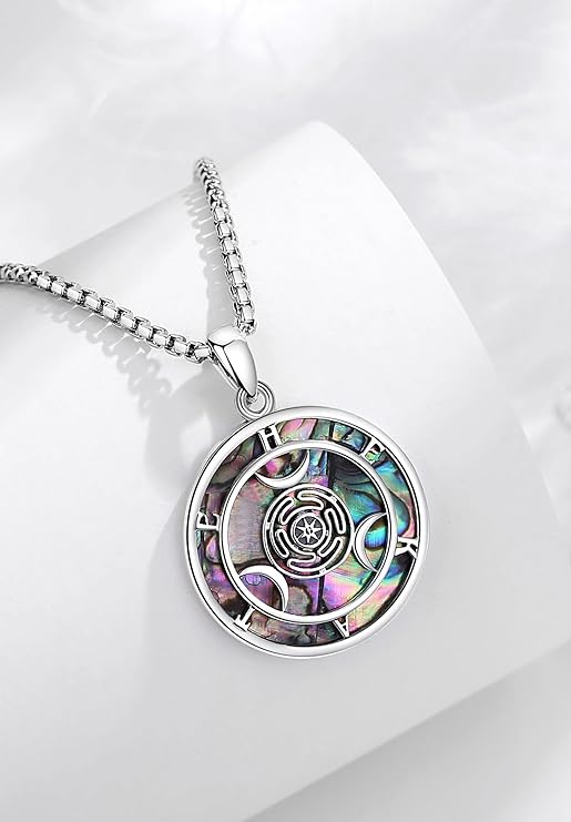 ONE :💎Hecate Wheel: Pendant Necklace Fine Jewelry 💎