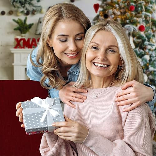 ONE :💎 Birthstone Necklace Gifts For Women, Love Knot Pendant Birthstone Jewelry 18 Inch Silver Chain JUNE