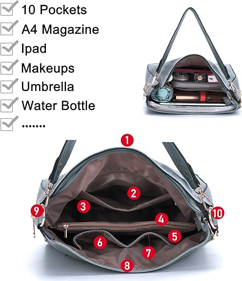Women Fashion Handbag Tote Bag Shoulder Bag Top Handle Satchel Purse