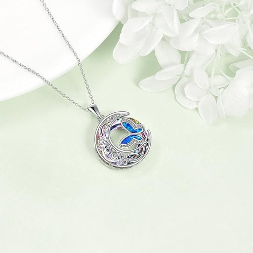 ONE :💎Butterfly Pendant Necklace Fine Jewelry 💎
