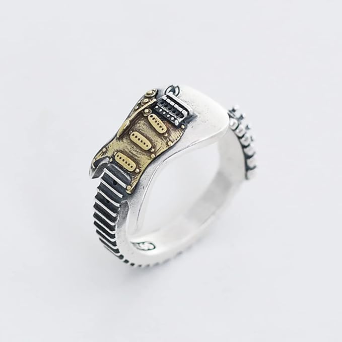 0NE: 925 Sterling Silver High Quality Ring Music Jewelry