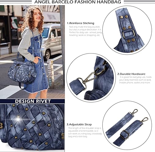 Women Fashion Handbag Tote Bag Shoulder Bag Top Handle Satchel Purse