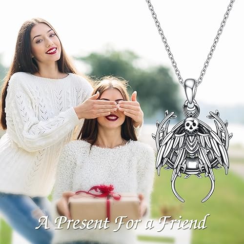 ONE :💎 Luna Moth Pendant NECKLACE Fine Jewelry 💎