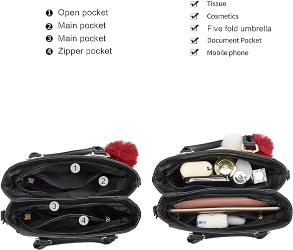 Women Fashion Handbag Tote Bag Shoulder Bag Top Handle Satchel Purse
